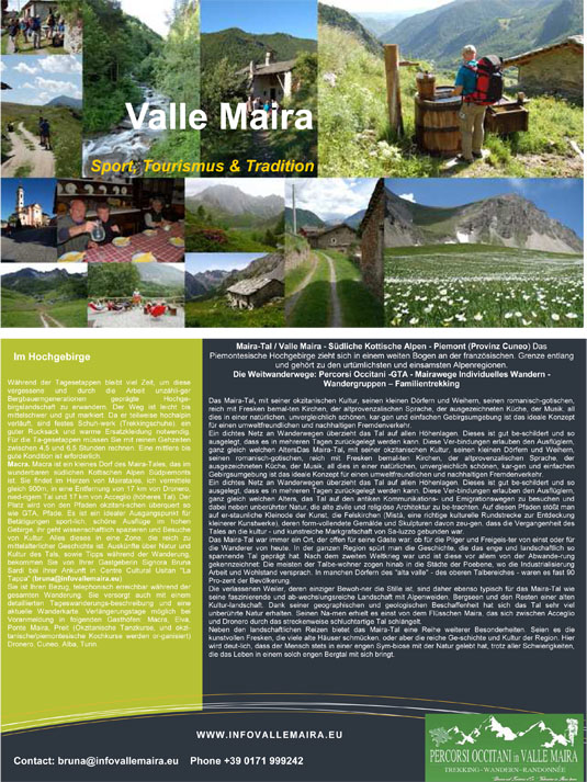 Wandern Maira Tal Tour